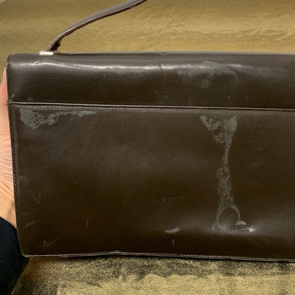 Prada Vitello Sport Flap Bag Women Black Leather Crossbody Messenger Italy - Picture 10 of 16